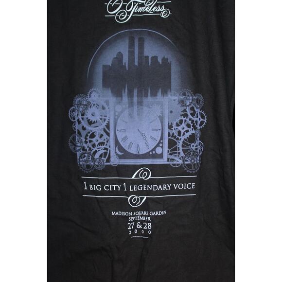 Vintage Barbara Streisand Timeless MSG Tour T Shirt Black 2000 Size Adult XL - Picture 4 of 5